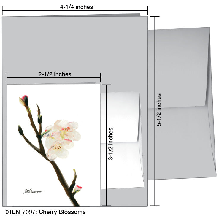 Cherry Blossoms, Greeting Card (7097)