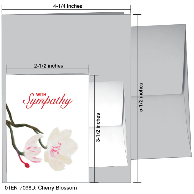 Cherry Blossom, Greeting Card (7098D)