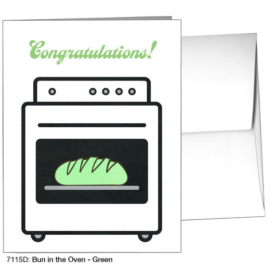 Bun In The Oven, Greeting Card (7115D)