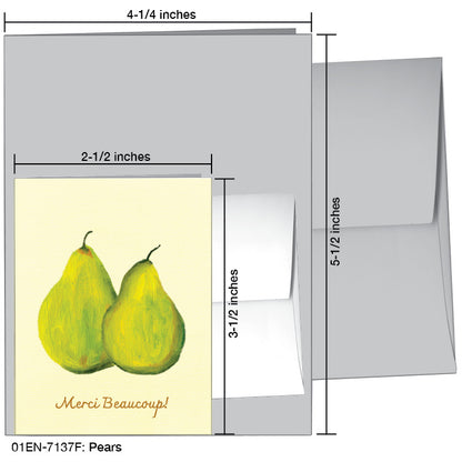 Pears, Greeting Card (7137F)