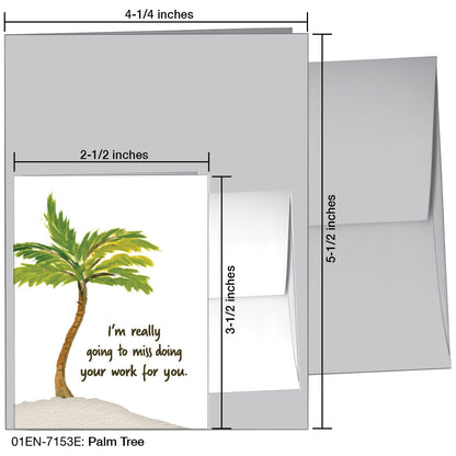 Palm Tree, Greeting Card (7153E)