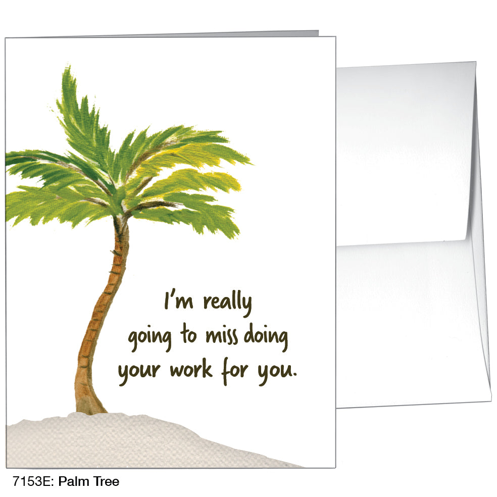 Palm Tree, Greeting Card (7153E)