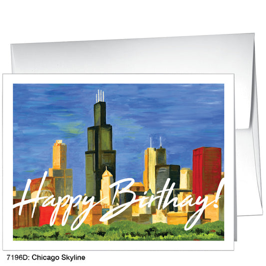 Chicago Skyline, Greeting Card (7196D)