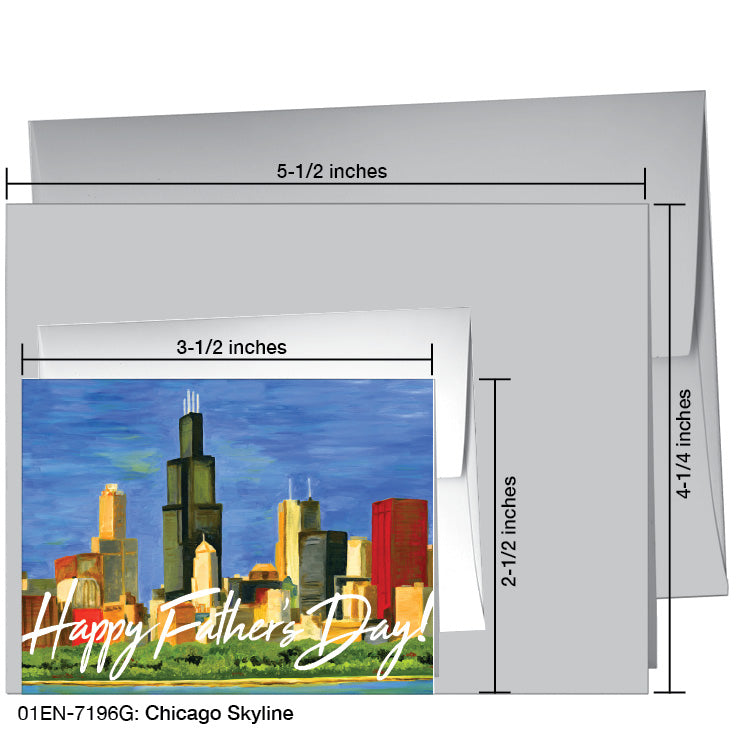 Chicago Skyline, Greeting Card (7196G)