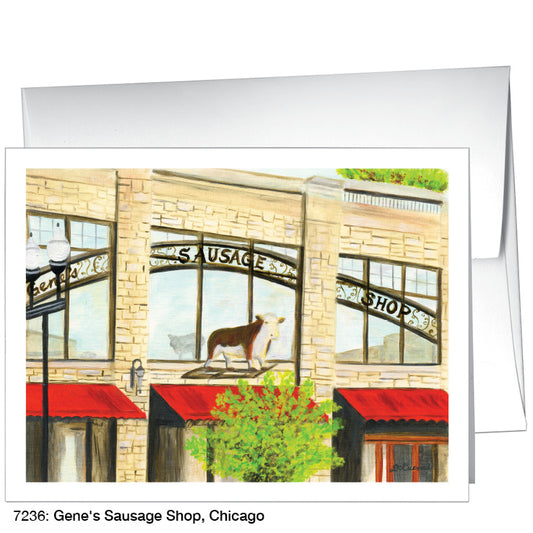 Gene's Sausage Shop, Chicago, Greeting Card (7236)