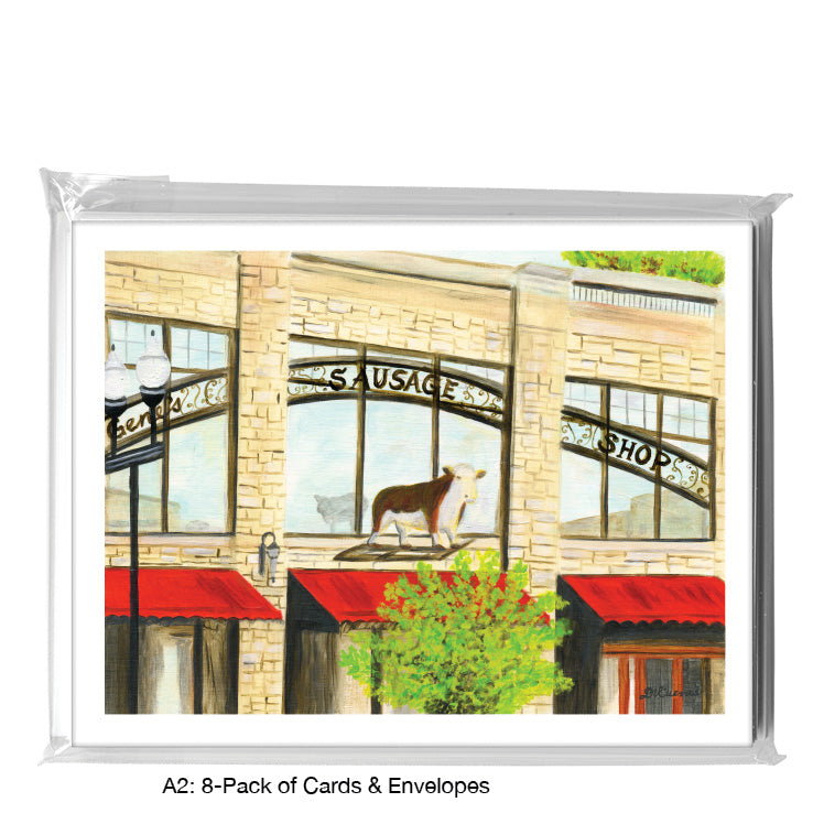 Gene's Sausage Shop, Chicago, Greeting Card (7236)