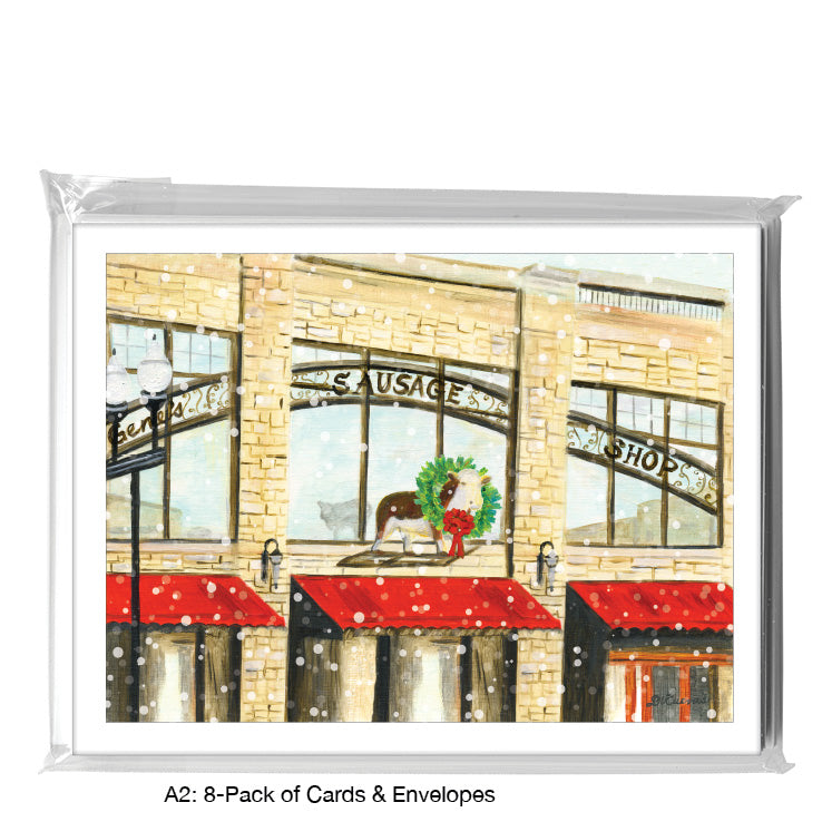 Gene's Sausage Shop, Chicago, Greeting Card (7236A)