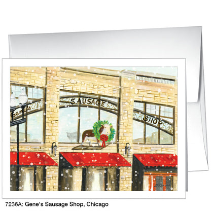 Gene's Sausage Shop, Chicago, Greeting Card (7236A)