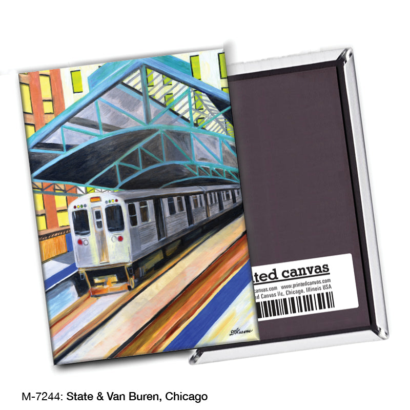 State & Van Buren, Chicago, Magnet (7244)