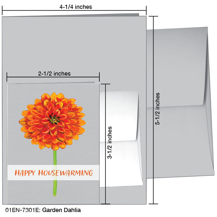 Garden Dahlia, Greeting Card (7301E)