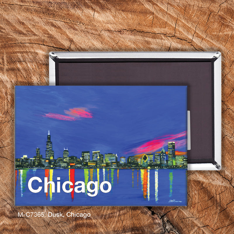 Dusk, Chicago, Magnet (7265)