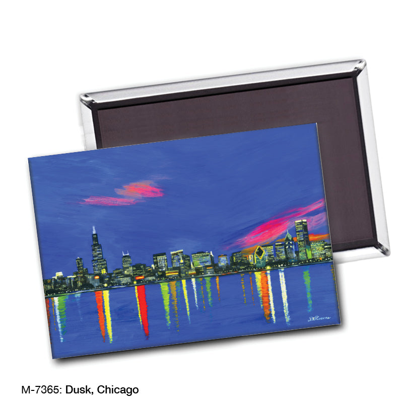 Dusk, Chicago, Magnet (7265)