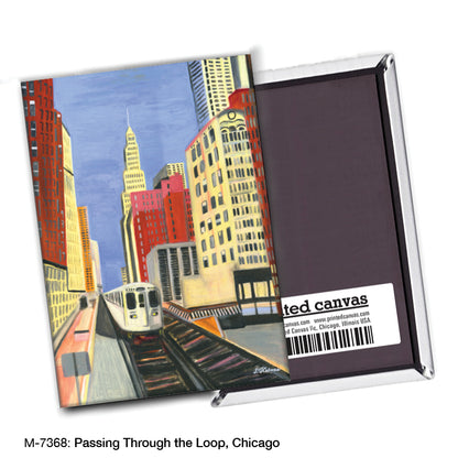 Passing Through the Loop, Chicago, Magnet (7368)