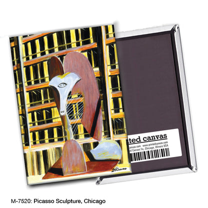 Picasso Sculpture, Chicago, Magnet (7520)