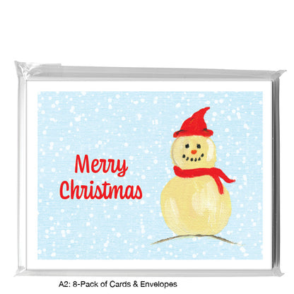 Snowman - Scarf, Greeting Card (7532E)