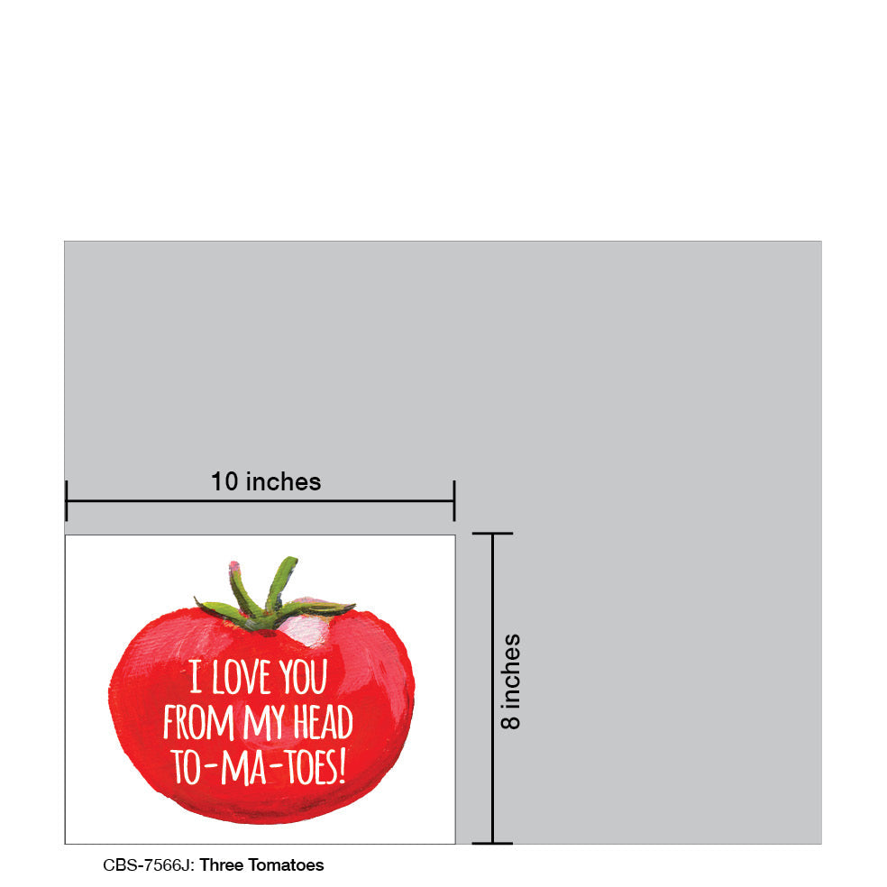 Three Tomatoes, Card Board (7566J)