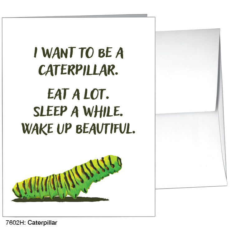 Caterpillar, Greeting Card (7602H)