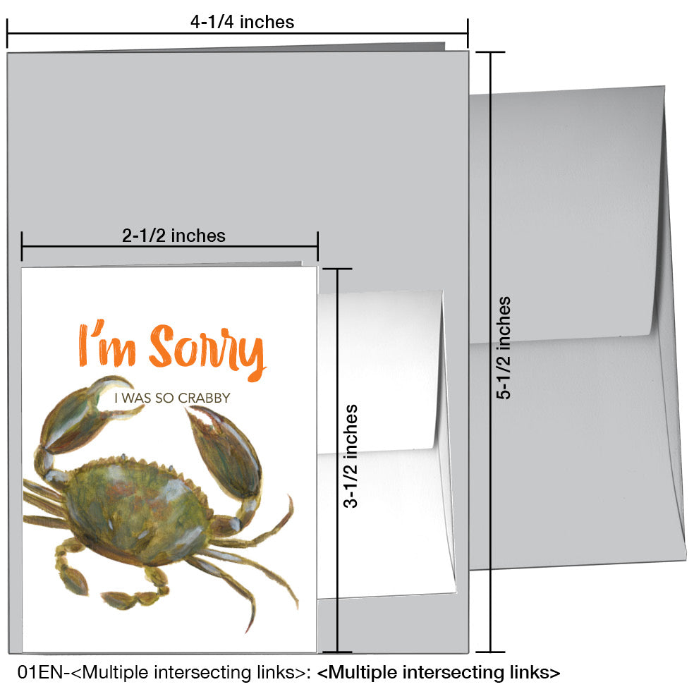 Crab, Greeting Card (7614A)