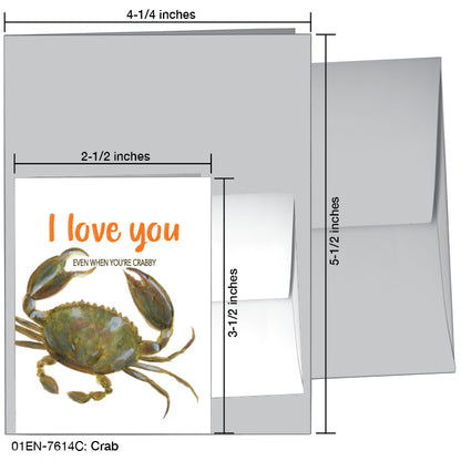 Crab, Greeting Card (7614C)