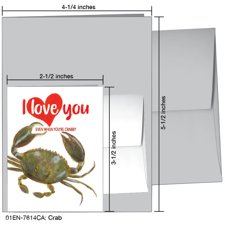 Crab, Greeting Card (7614CA)