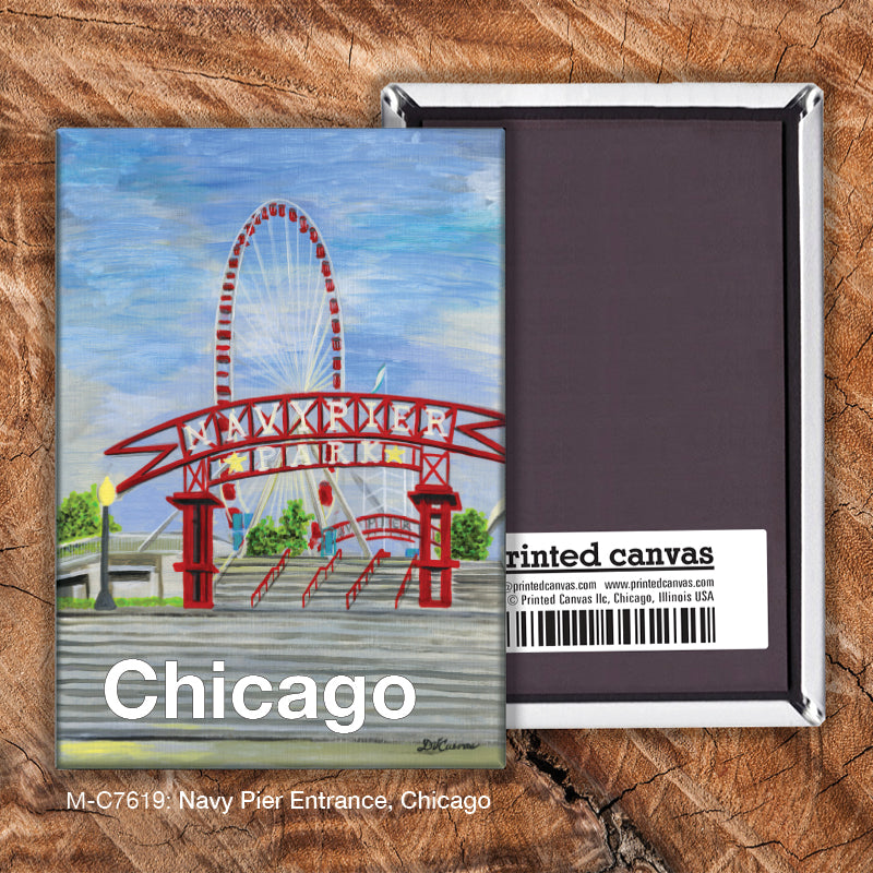 Navy Pier Entrance, Chicago, Magnet (7619)