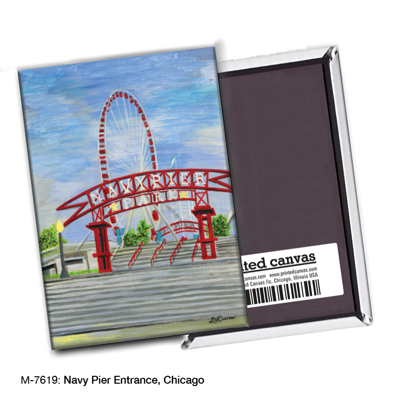 Navy Pier Entrance, Chicago, Magnet (7619)