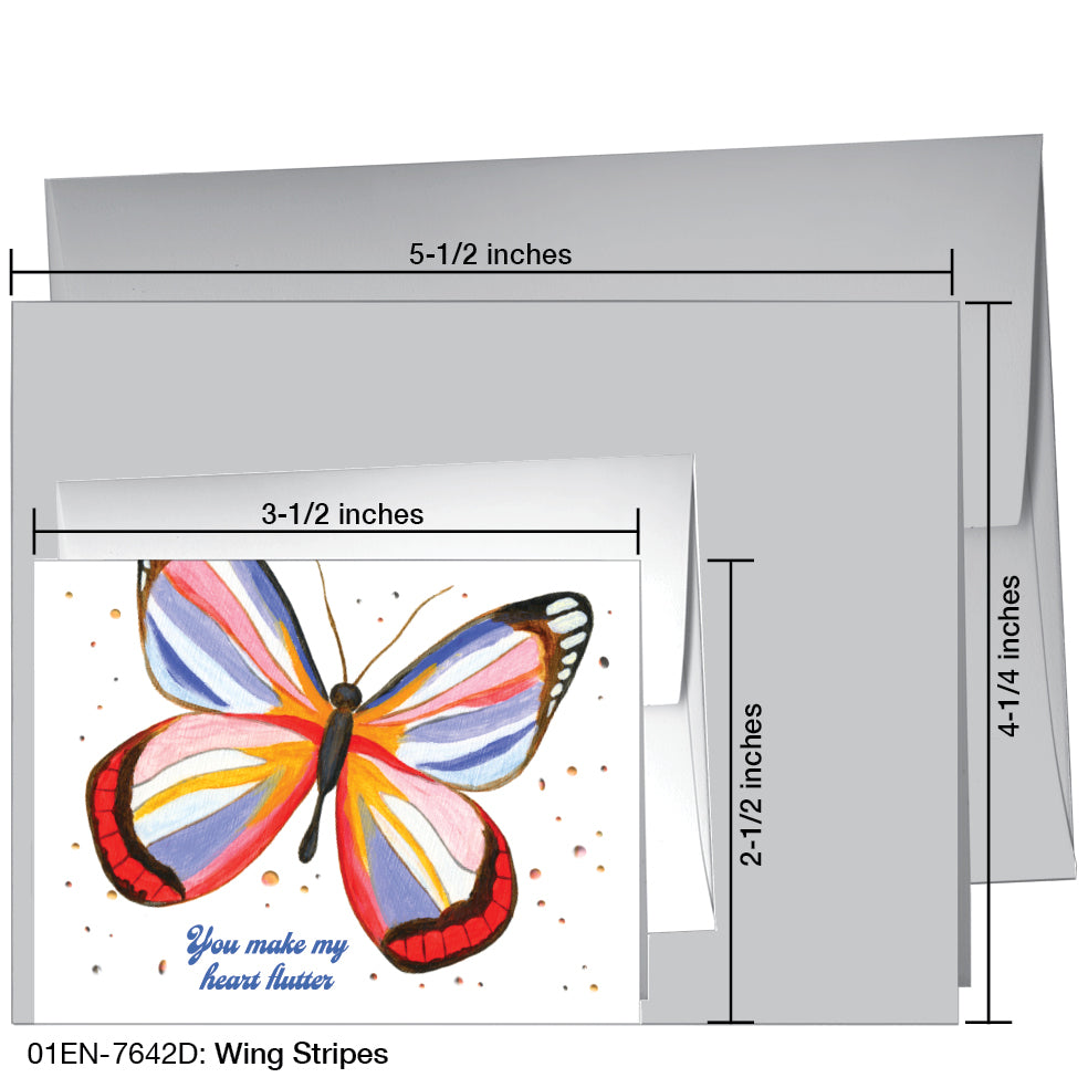 Wing Stripes, Greeting Card (7642D)