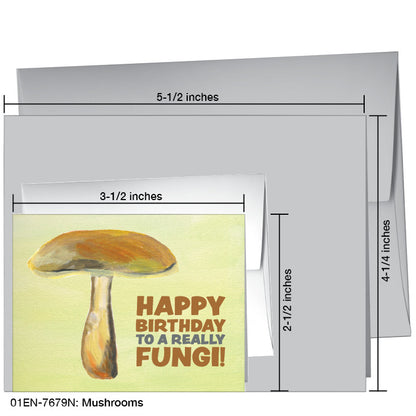 Mushrooms, Greeting Card (7679Q)