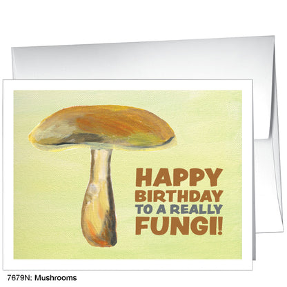 Mushrooms, Greeting Card (7679Q)