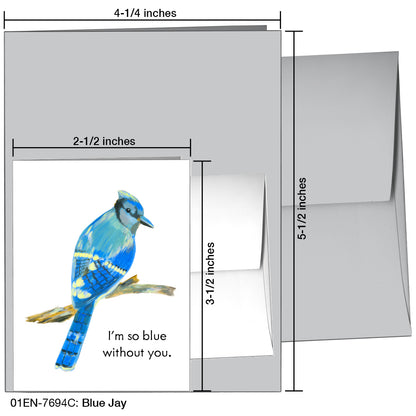 Blue Jay, Greeting Card (7694C)