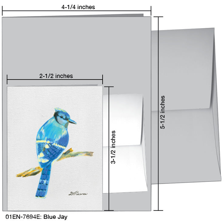 Blue Jay, Greeting Card (7694E)