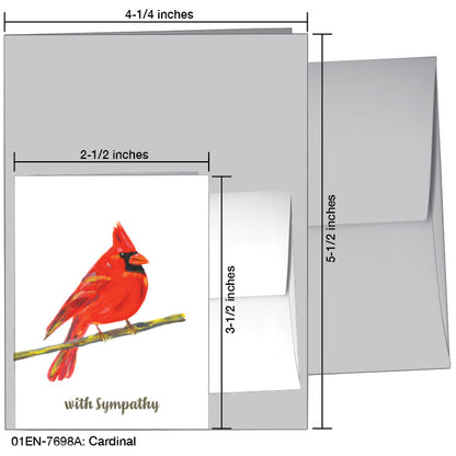 Cardinal, Greeting Card (7698A)