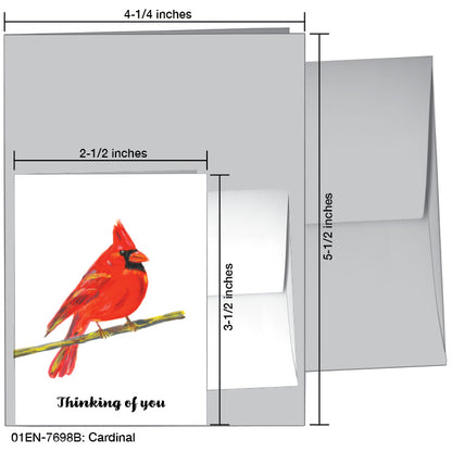 Cardinal, Greeting Card (7698B)