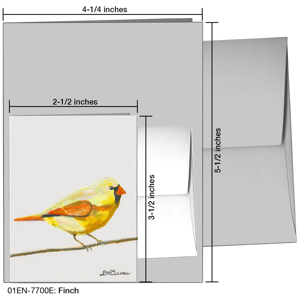 Finch, Greeting Card (7700E)