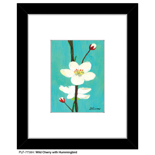 Wild Cherry with Hummingbird, Print (#7758H)