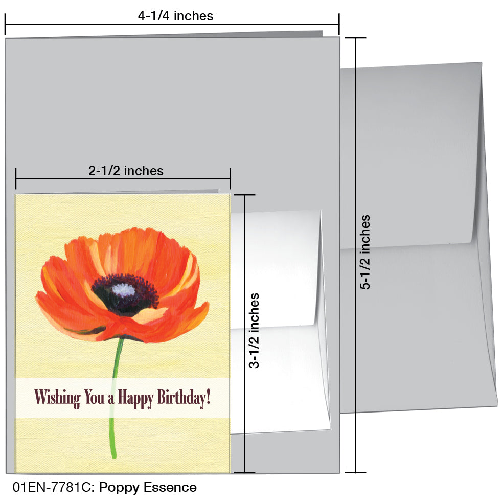 Poppy Essence, Greeting Card (7781C)