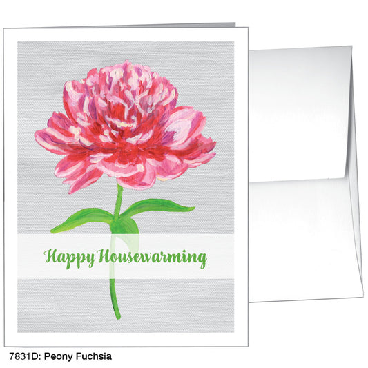 Peony Fuchsia, Greeting Card (7831D)