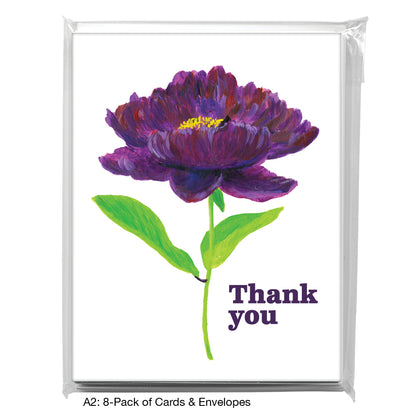 Peony Purple, Greeting Card (7832B)