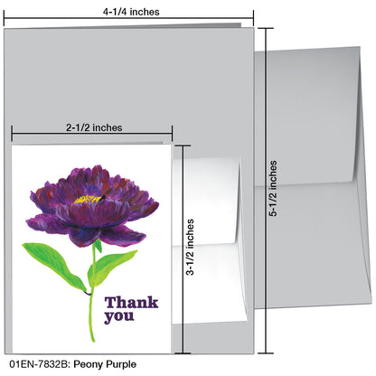 Peony Purple, Greeting Card (7832B)