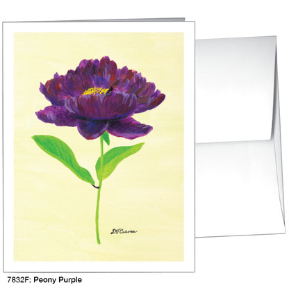 Peony Purple, Greeting Card (7832F)