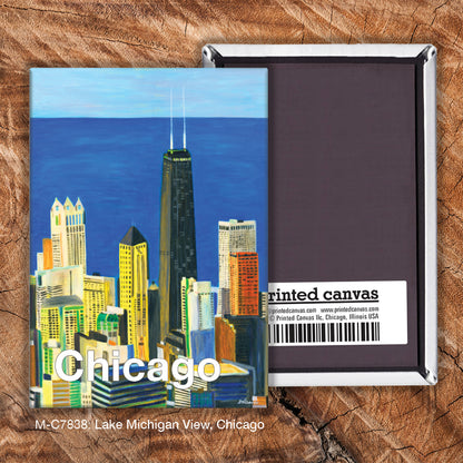 Lake Michigan View, Chicago, Magnet (7838)