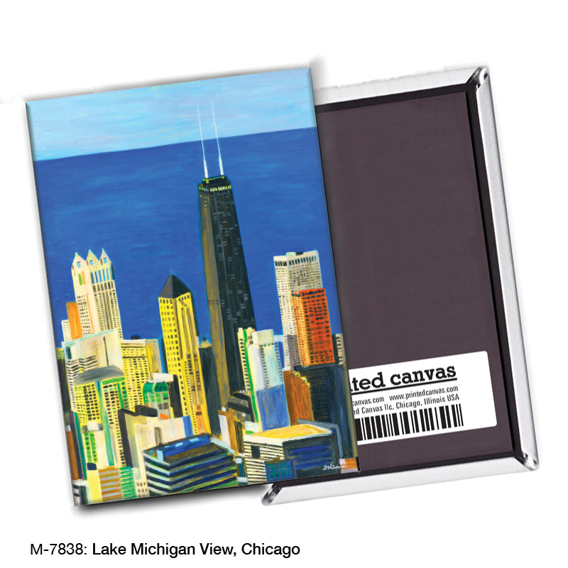 Lake Michigan View, Chicago, Magnet (7838)