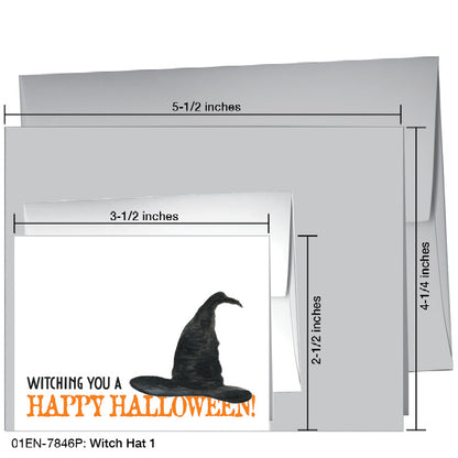 Witch Hat 1, Greeting Card (7846P)