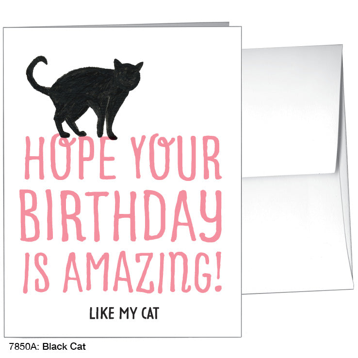 Black Cat, Greeting Card (7850A)