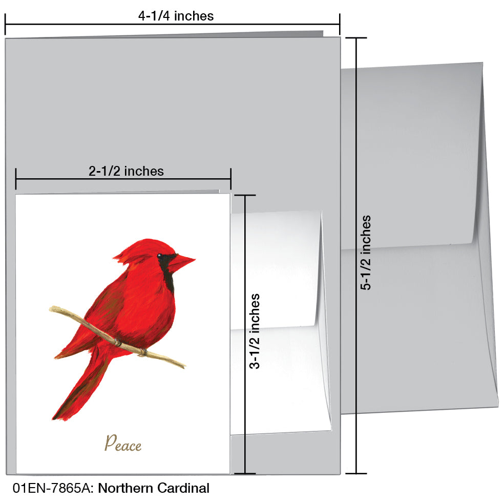 Northern Cardinal, Greeting Card (7865A)