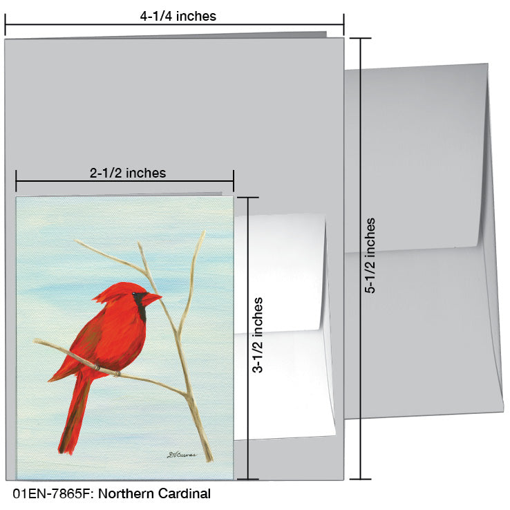 Northern Cardinal, Greeting Card (7865F)