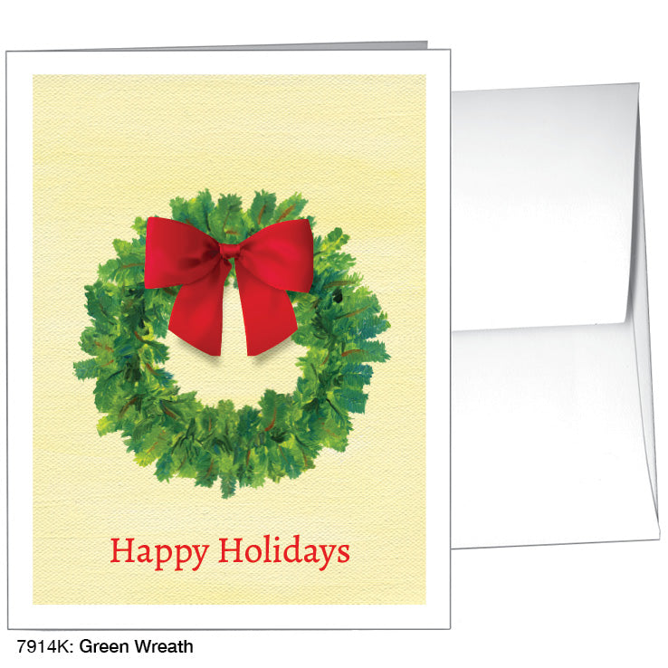 Green Wreath, Greeting Card (7914K)