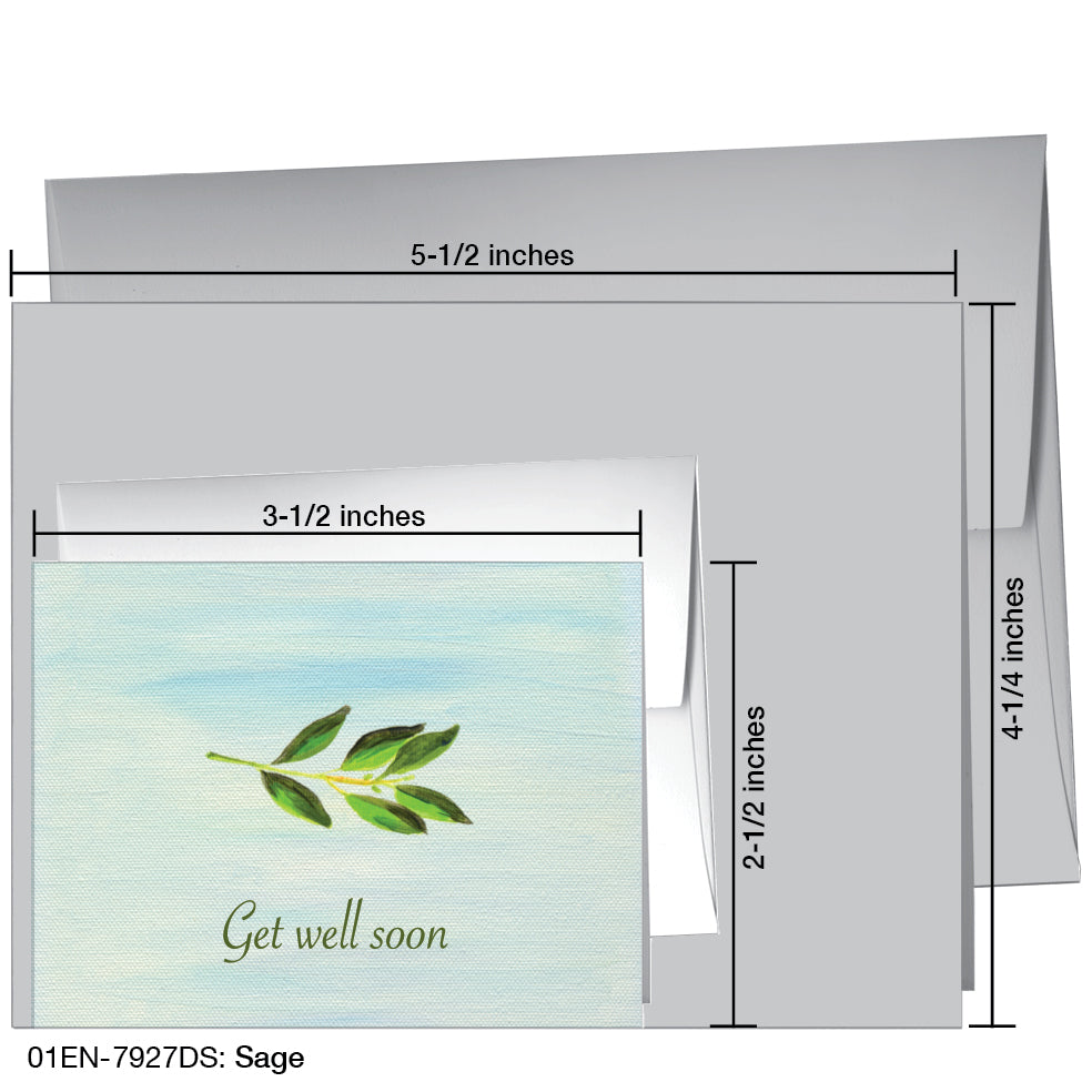 Sage, Greeting Card (7927DS)