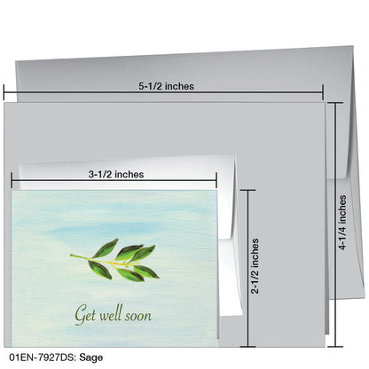 Sage, Greeting Card (7927DS)