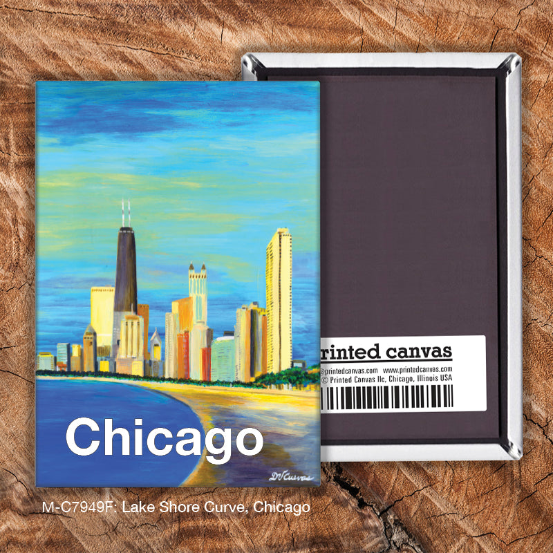 Lake Shore Curve, Chicago, Magnet (7949F)